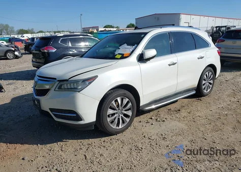 2015 Acura Mdx Technology Package from USA, damaged, VIN 5FRYD4H42FB010236